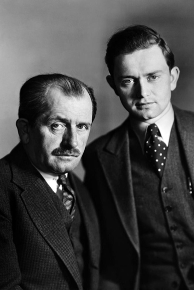 Конструктор Фердинанд Порше с сыном Ферри, 1934 год